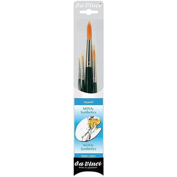 da Vinci Watercolor Series 4219 Nova Paint Brush Set Synthetic Multiple Sizes 4 Brushes Series 1570