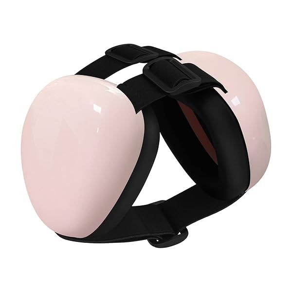 derYEP Dog Earmuffs for Hearing Protection 29dB NRR Large Pink Noise Reduction Ear Muffs