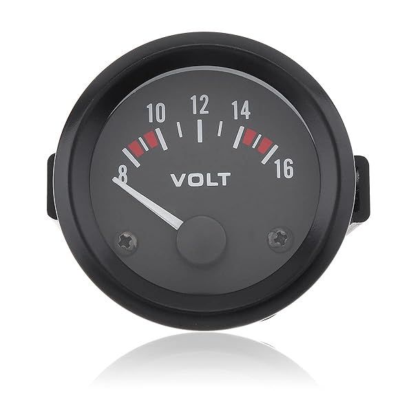 "ePathChina 2" 52MM 12V Universal LED Car Voltmeter Gauge - Accurate Voltage Monitoring for Your Vehicle"