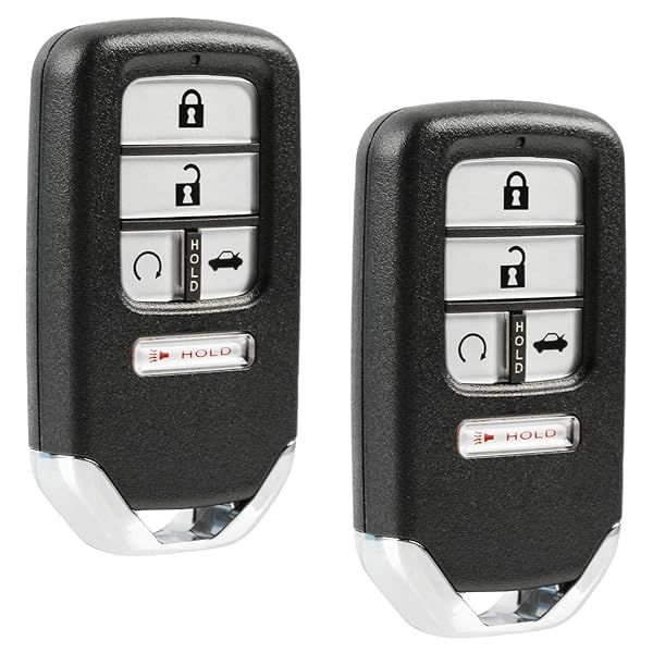 Smart Key Fob Keyless Entry Remote Set of 2 for 2016 2017 2018 Honda Civic EX LX KR5V2X
