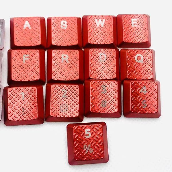 Logitech G915TKL G913 Mechanical Keyboard Ultrathin RGB Backlit Nonslip Keycaps for Gaming Red Texture 13 Keycaps