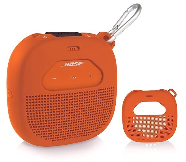GetGear Silicone Cover for Bose SoundLink Micro - Custom Fit, 6-Way Protection, Stylish Orange Design
