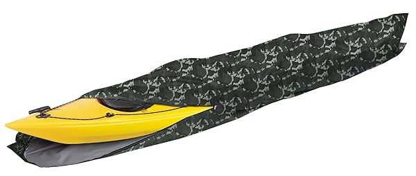 i COVER 10ft Waterproof Kayak Cover - Heavy Duty Camo Canoe Protection for 10ft Kayaks & Canoes