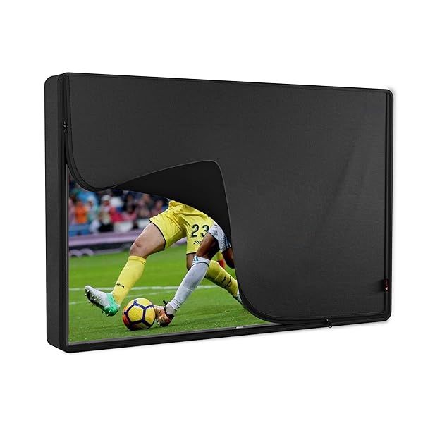 iBirdie Outdoor TV Cover 40 to 43 inch Waterproof, Cover Size 39.5''W x 25''H, Weatherproof, with Zipper for Outside Flat Screen 40 to 43 inch TV,