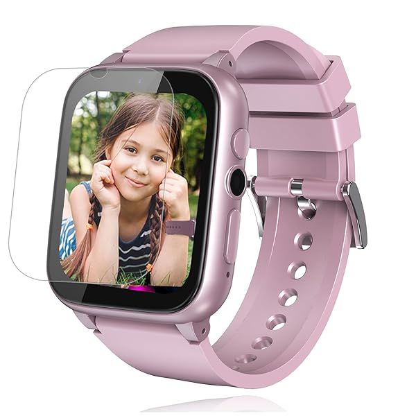 iCHOMKE Smart Watch for Kids with Games Camera Pedometer Calendar and More Perfect Gift for Girls and Boys Aged 4 to 12 Pink