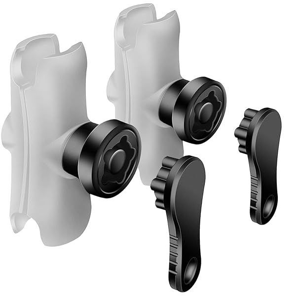 iMESTOU Anti Theft Lock Security Knob and Key for RAM B Size Mounts Motorcycle Bike 1 Inch Ball Double Socket Holder