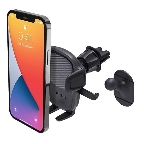 iOttie Easy One Touch 5: Universal Car Mount for iPhone, Samsung, Google & More - Air Vent & Flush Mount Combo