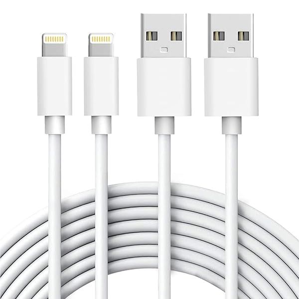 Apple MFi Certified iPhone Charger 2PACK 6FT USB to Lightning Cable Fast Charging Cord Compatible with iPhone 14 13 12 11 Pro Max and More