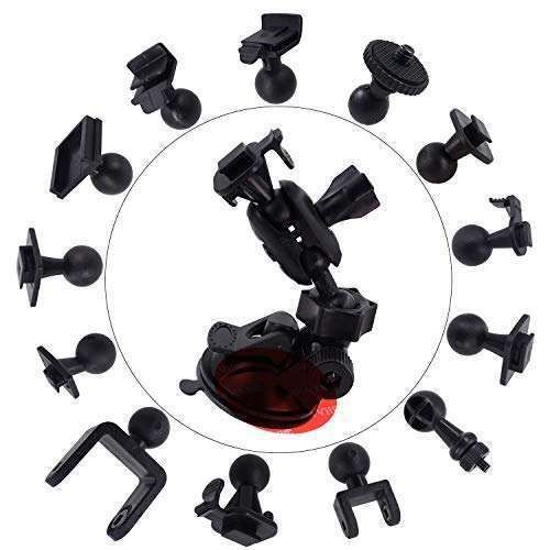 iSaddle Dash Cam Suction Mount - Universal Holder for Yi, Rexing, Falcon & More | Fits 99% Dash Cameras