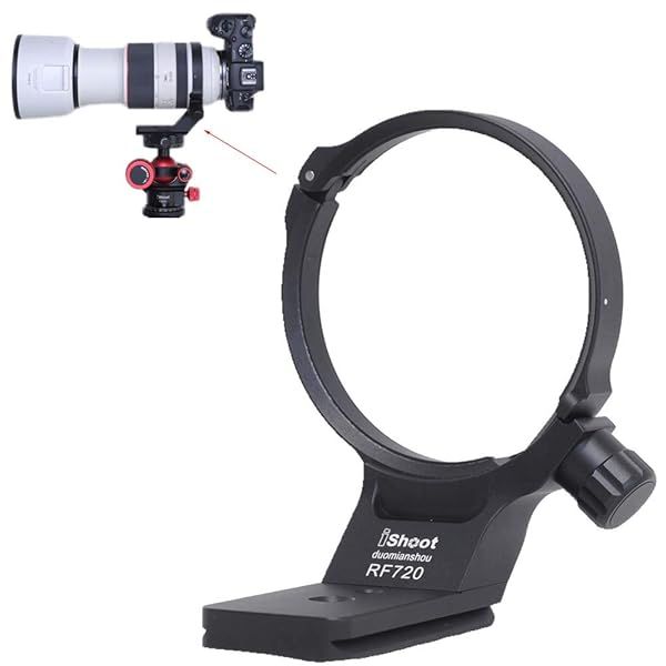 iShoot Metal Lens Collar for Canon RF 70-200mm f/2.8L - Arca-Swiss Tripod Mount & Quick Release Plate