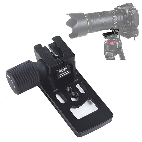 iShoot Replacement Lens Foot for Nikon Nikkor AF-S 70-200mm f2.8E FL ED VR and AF-S 500mm f5.6E PF ED VR Quick Release Plate