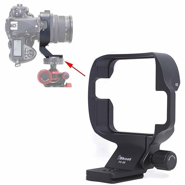 iShoot Tripod Mount Ring for Nikon PC Micro-NIKKOR 85mm f/2.8D - Arca-Swiss Quick Release Lens Collar Support