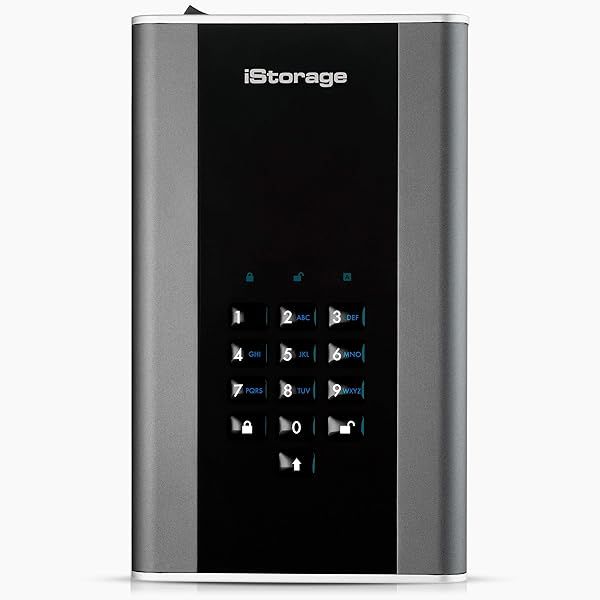iStorage diskAshur DT2 14TB FIPS Level 3 Certified Secure Encrypted Desktop Hard Drive Password Protected