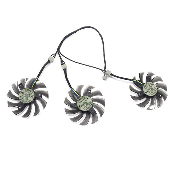 75mm Video Card Fan Replacement for Gigabyte GTX 760/770/780/670/580 - 4pin Connector (3pcs/lot)