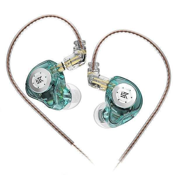 Buy KZ EDX Pro In-Ear Monitors - Dual DD HiFi Stereo Sound, Wired Noise Cancelling Gaming Earbuds (Cyan, No Mic)