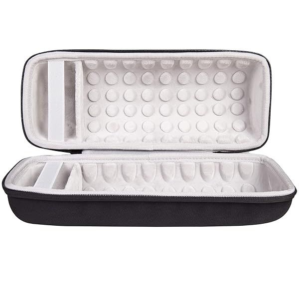 Khanka Hard Travel Case for JBL Charge 4 and Charge 5 Portable Waterproof Bluetooth Speaker Black