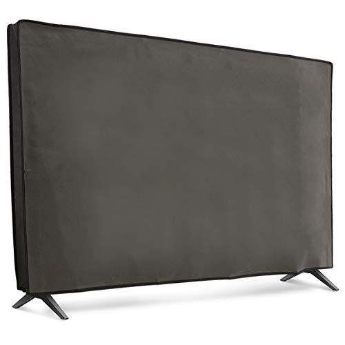 kwmobile Dust Cover for 55 Inch TV Fabric Case Protector for Indoor Flat Screen TVs Dark Grey