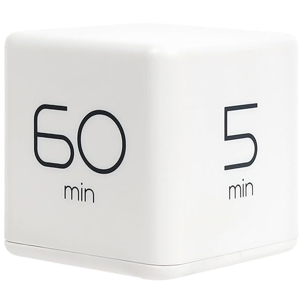 Boost Productivity with Mooas Cube Timer: Versatile Flip Timer for Kids, ADHD, Workouts & Classroom - 5 to 60 Min Settings