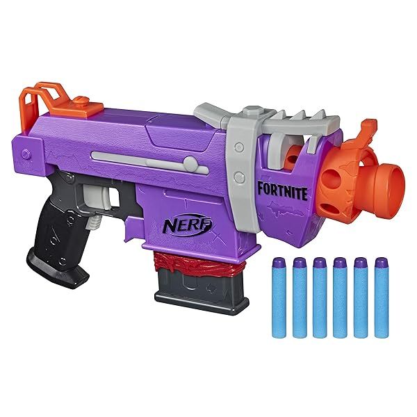 Buy Nerf Fortnite SMG-E Blaster: Motorized Dart Blasting Fun for Youth, Teens & Adults - Includes 6-Dart Clip & Elite Darts!