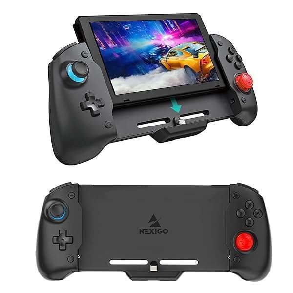 NexiGo Gripcon Switch Controller: Ergonomic, 6-Axis Gyro, Dual Vibration - Perfect for All Nintendo Switch Games!