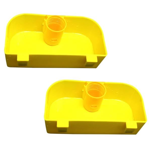 STOBOK Bird Cage Water Dispenser Feeder 2PCS Automatic Water Bowl for Parrots Pigeons Parakeets and Budgies