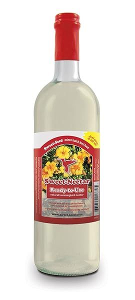 Sweet-Seed Premium Hummingbird Nectar 25oz - Ready to Use, USA Made, Extends Nectar Life for Feeders