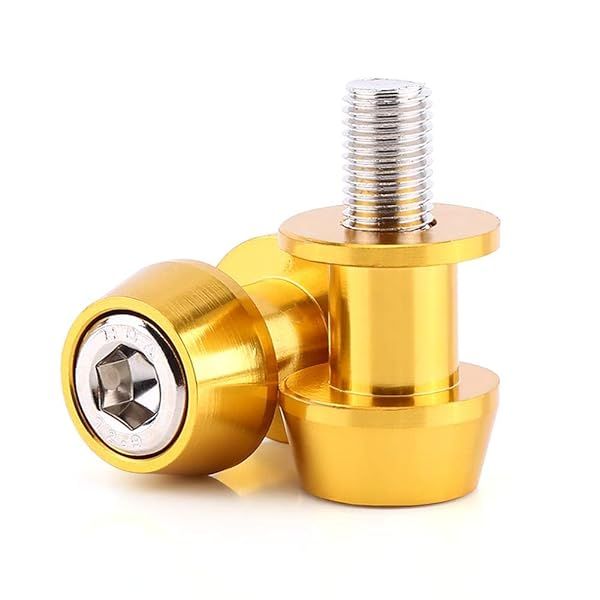 CNC Aluminium Alloy Swing Arm Stand Screw 8/10mm Motorcycle Spool Sliders Protector Gold Swingarm Bobbins