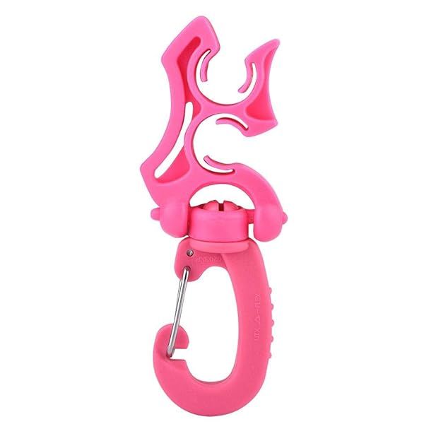 Best Pink Diving Hose Clip - Scuba Regulator Retainer & Quick Release BCD Holder for Snorkeling