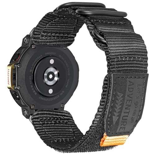 Torbollo Watch Bands for Amazfit T-Rex Series: Soft, Adjustable Sport Loops & Replacement Wristbands