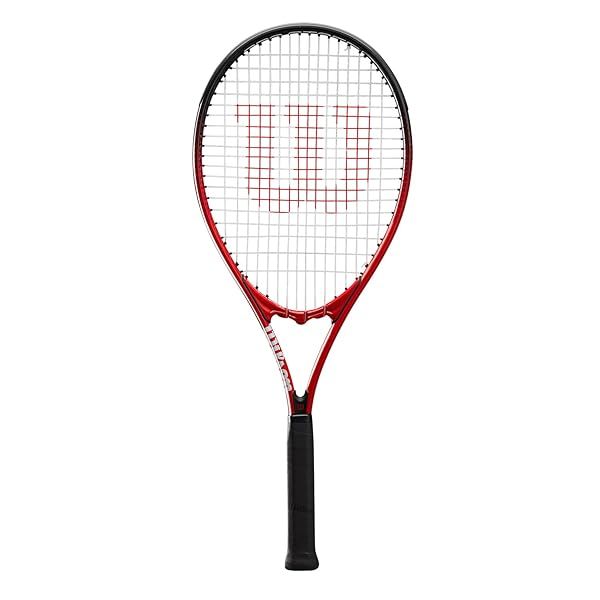 Wilson Pro Staff Precision XL 110 Tennis Racket - Lightweight Aluminium, Head-Light Balance, Red/Black, 326g, 69.2cm