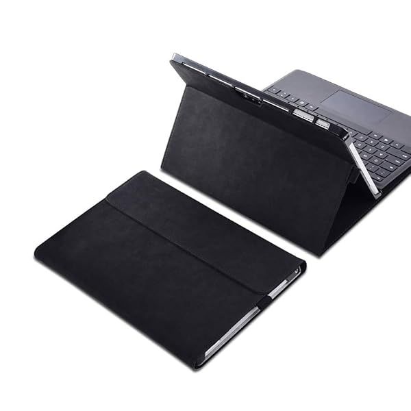 Xisiciao Slim Protective Case for Surface Pro 7/6/5/4 - Lightweight, Multi-Angle Cover with Pen Holder & Type Cover Compatibility