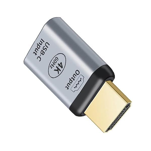 Xiwai USB-C to HDMI Adapter 4K 60Hz for Monitor Tablet Phone Laptop Not Compatible with HDMI Host to Type-C Displays