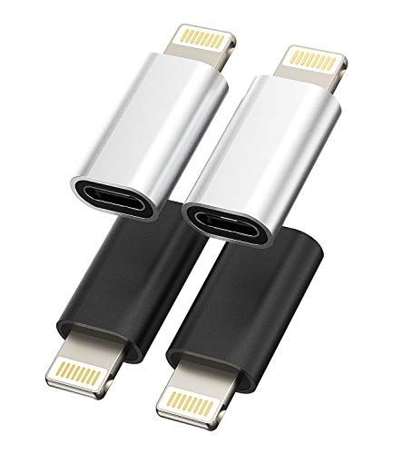 Zoyuzan 4-Pack Lightning to USB-C Adapter for iPhone 12/11 Pro Max & iPad Air - Fast Charging Connector