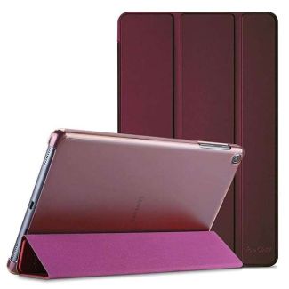 ProCase Slim Case for Galaxy Tab A 10.1 (2019) - Lightweight Stand Cover for T510, T515, T517 - Stylish Wine Color