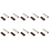 10 Pack 8 AWG Butt Splice Connectors Pure Copper Tin Coated Marine Grade Uninsulated by WindyNation