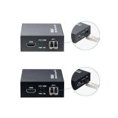 10Gtek HDMI to Fiber Optic Converter: 4K Extender with SFP+ Transceiver, 2km Link Length, HDMI 1.4a Support