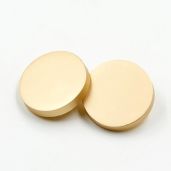 10PCS Metal Flat Button for Women's Suit Woolen Coat Jacket Shirt Trousers Round Matte Gold 25mm