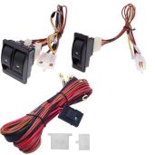12V Universal Power Windows Switch Kit & Wiring Harness for 2-Door DIY Conversion