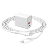 20W USB-C Fast Charger for iPad 10th Gen 2022 - Dual Port AC Adapter & Cable