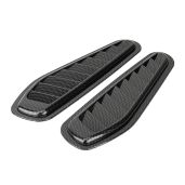 2Pcs Turbo Bonnet Vent Cover - Universal Carbon Fiber Car Air Intake Scoop for Enhanced Performance