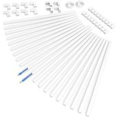 Delamu 314in Cord Hider - Paintable Cable Cover for 1-2 Wires | Wall Wire Management Solution