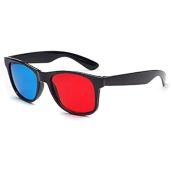 3D Red and Blue Glasses for TV Movies and Games Dimensional Anaglyph Video Frame Colorful Viewing Experience