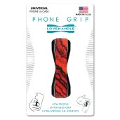 LOVEHANDLE Universal Phone Grip - Wireless Charging Compatible Holder for Smartphones & Mini Tablets - Made in USA - Red Spalt
