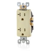 Leviton T5825 20 Amp Decora Tamper-Resistant Duplex Outlet - Ivory | Safe & Stylish Electrical Solution