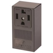 Leviton 55054 30 Amp NEMA 14-30R Industrial Grade Receptacle - 125/250V, Surface Mount, Side Wired, Black