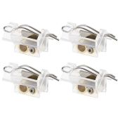 ECSiNG 4PCS Blinds Cord Lock Blinds Helper Mechanism Spare Parts Window Blinds Components Home Furniture Decor Accessories Transparent