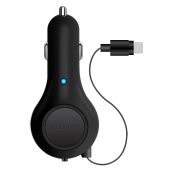 Cellet Retractable Car Charger for iPhone 15, Samsung Galaxy & Google Pixel - Fast 15W Type-C Charging