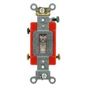 Leviton 1223-LHC 20A Lighted 3-Way Switch: Heavy Duty, Self-Grounding, Quiet Operation