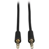 Tripp Lite 50-ft 3.5mm Mini Stereo Audio Cable for Microphones, Speakers & Headphones (M/M) - High-Quality Sound
