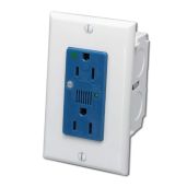 Leviton 47605-ACS J-Box Surge Protective Kit: Single AC Power Module in White/Blue